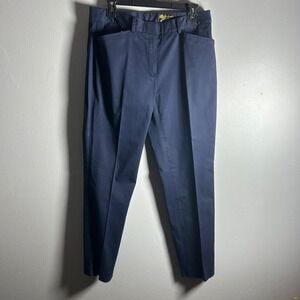 Brooks Brothers Carlo Bonomi‎ Women's Navy Blue Tailored Trousers Size 8 i
